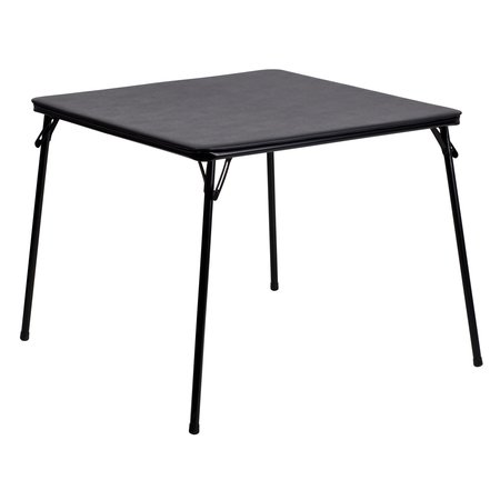 Flash Furniture 33.5 W, 33.5 L, 27.75 H, Foam, Medium Density Fiberboard, Metal, Plastic, Vinyl Top, Black 3-JB-2-GG